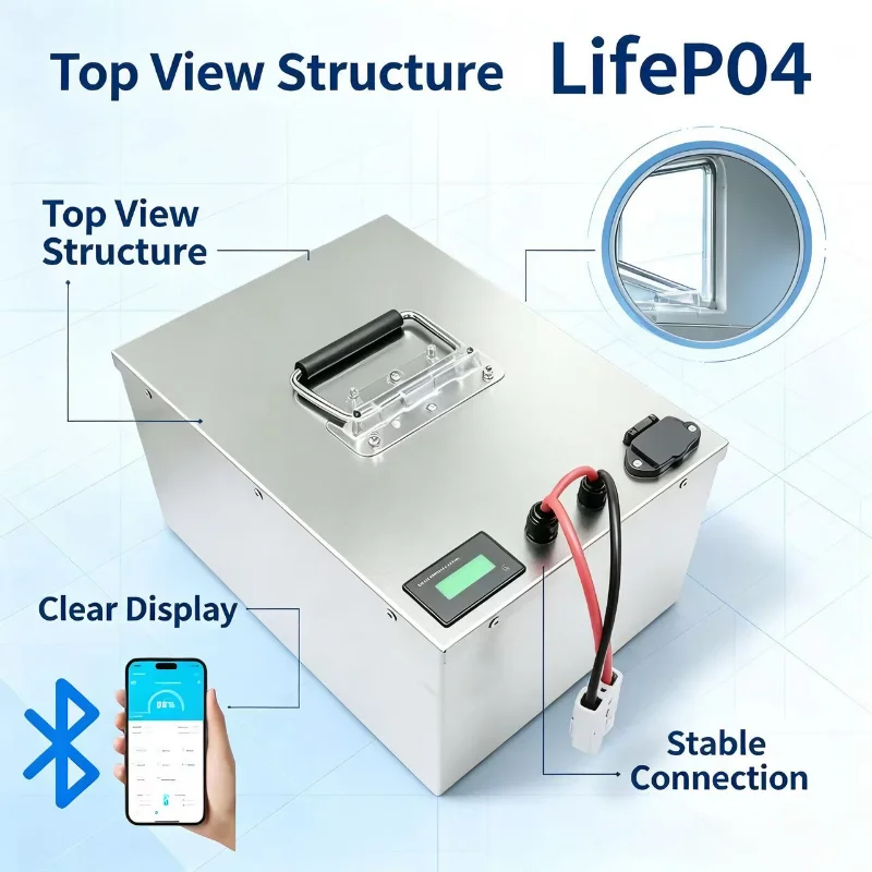 72V LiFePO4 Battery 60Ah, Blue - 72V 60Ah Lifepo4 Battery Pack recension och pris